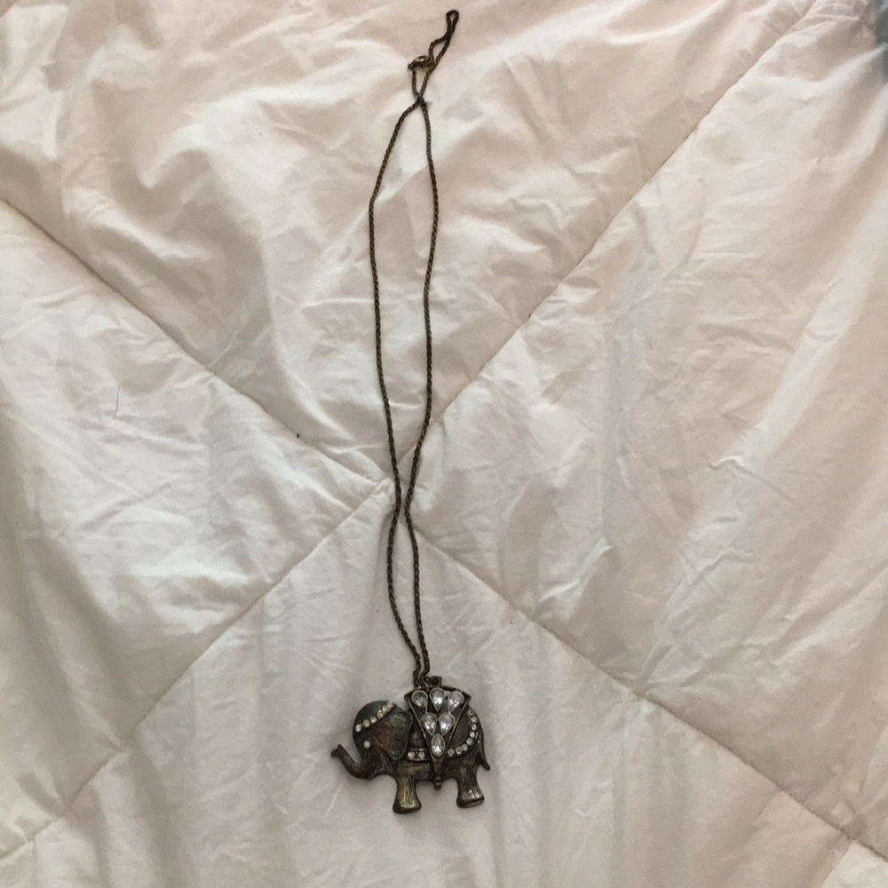 Bohemian elephant necklace